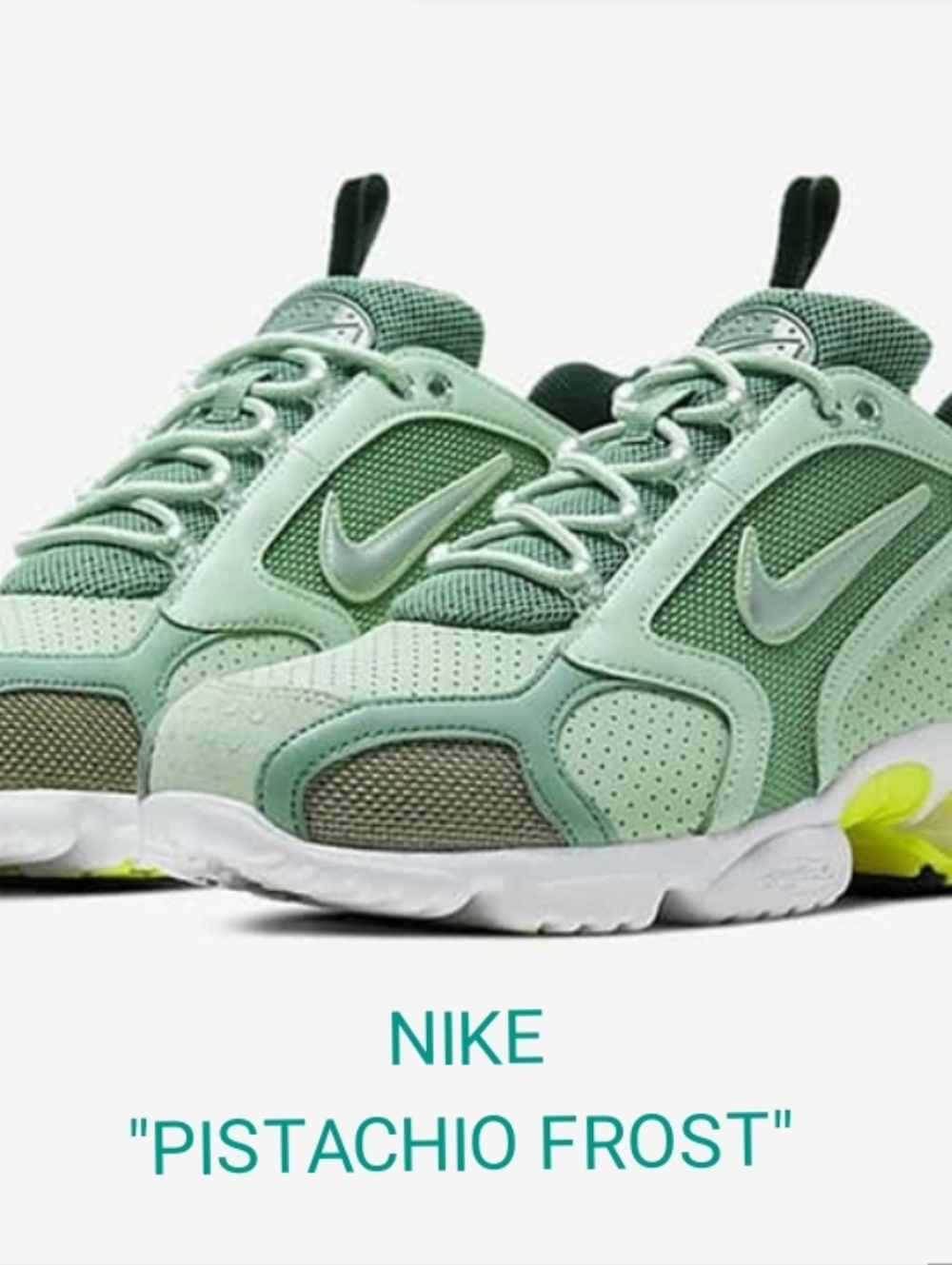 Nike Women’s "Pistachio Frost" and Mint Gren Upper /Neon Accent Sneakers Size 7